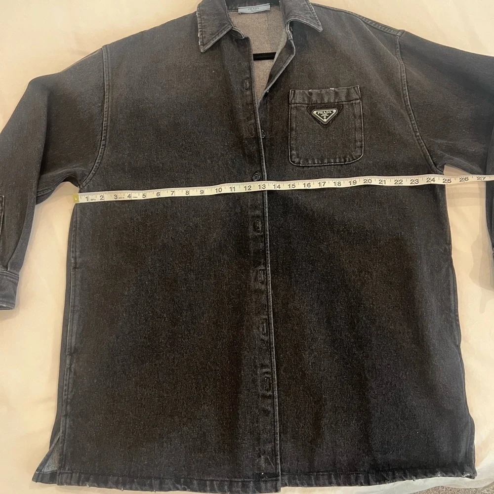 Prada Black Lightweight Shirt Jacket - Picture 10 of 10